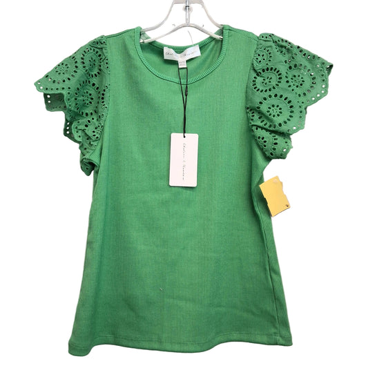 Top Sleeveless By Chelsea And Theodore In Green, Size:Xs