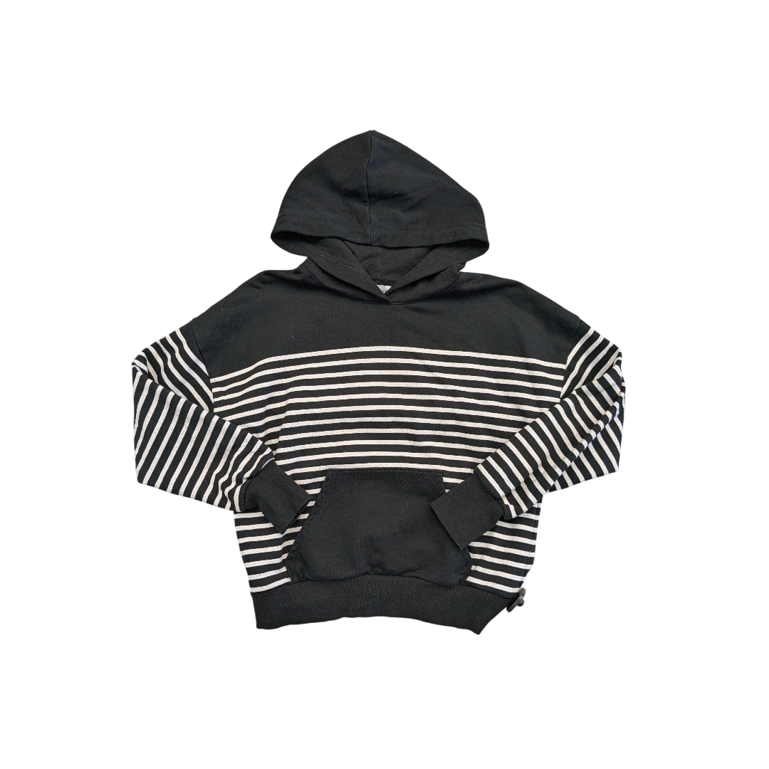 Athletic Sweatshirt Hoodie By Evereve In Striped Pattern, Size:M