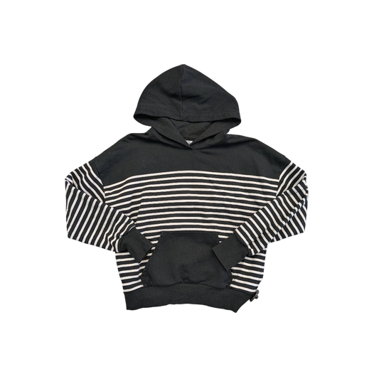 Athletic Sweatshirt Hoodie By Evereve In Striped Pattern, Size:M