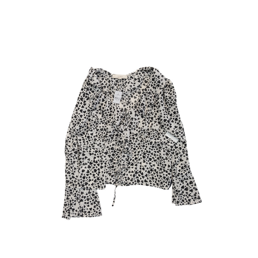 Top Ls By Loft In Black & White, Size:M
