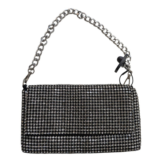 Handbag By Jessica Mcclintok In Black & Silver, Size:Medium