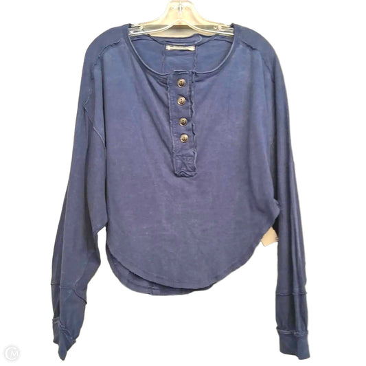 Top Long Sleeve By We The Free In Blue, Size: M