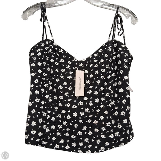 Top Sleeveless By Francesca’s In Black & White, Size: M