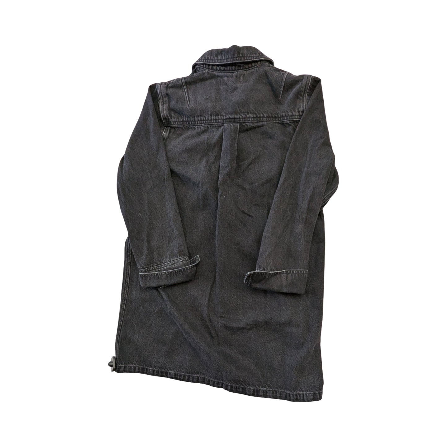Dress Casual Midi By Madewell In Black Denim, Size:M