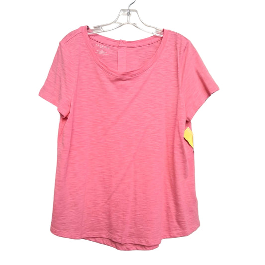 Top Ss Basic By Talbots In Pink, Size:Lp