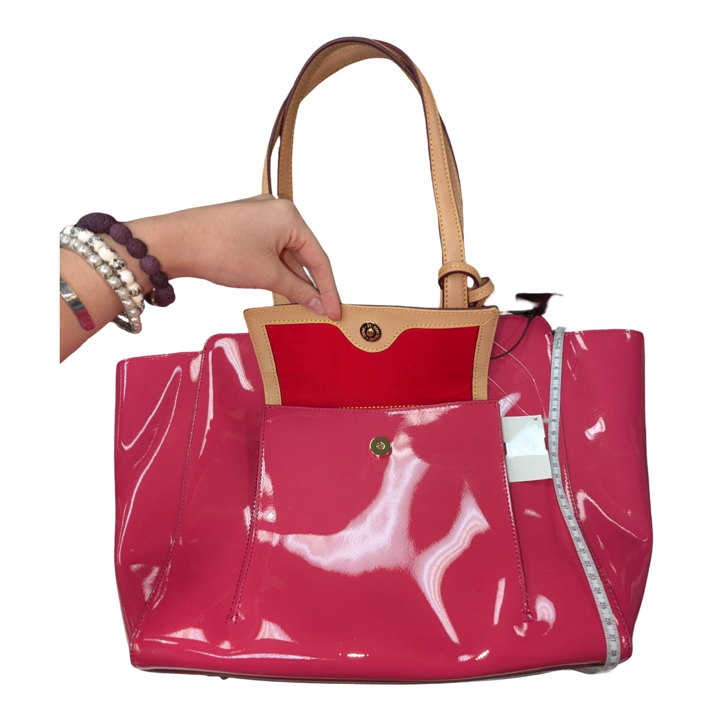 Handbag Designer By Dooney And Bourke In Pink, Size:Large