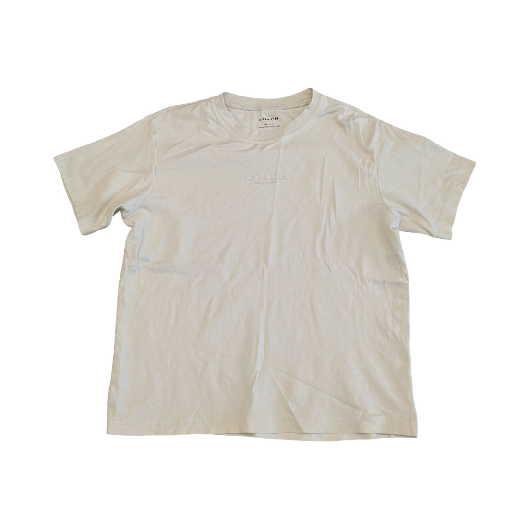 Top Ss Designer By Coach In Cream, Size:S