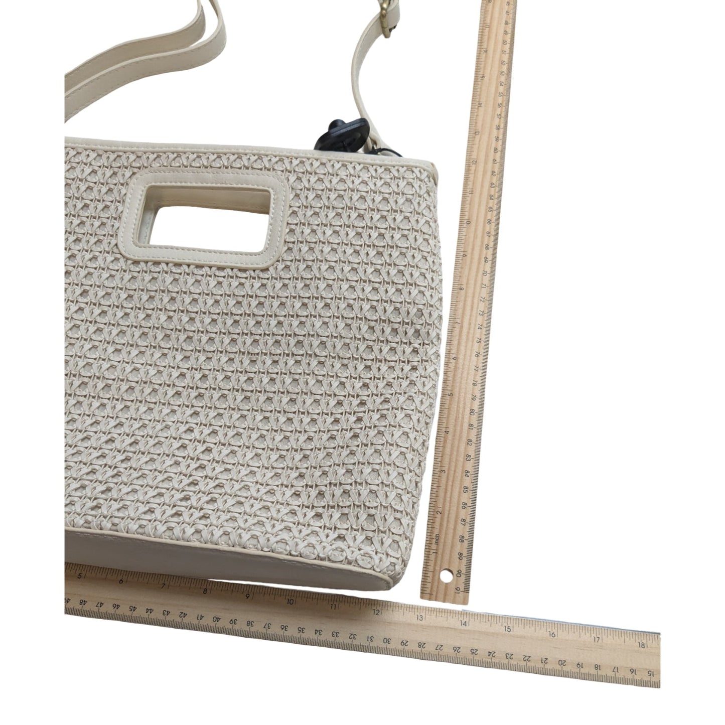 Handbag By Joy Susan In White, Size:Medium
