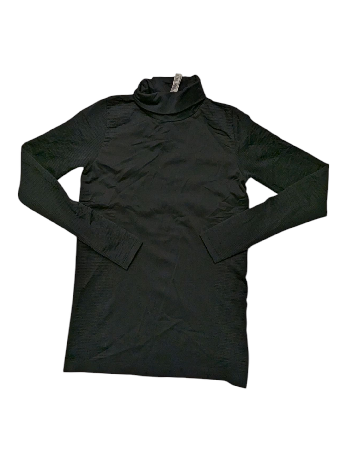 Athletic Top Ls Collar By Athleta In Black, Size:M