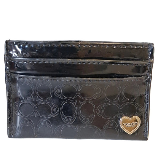 Card Holder By Coach In Black