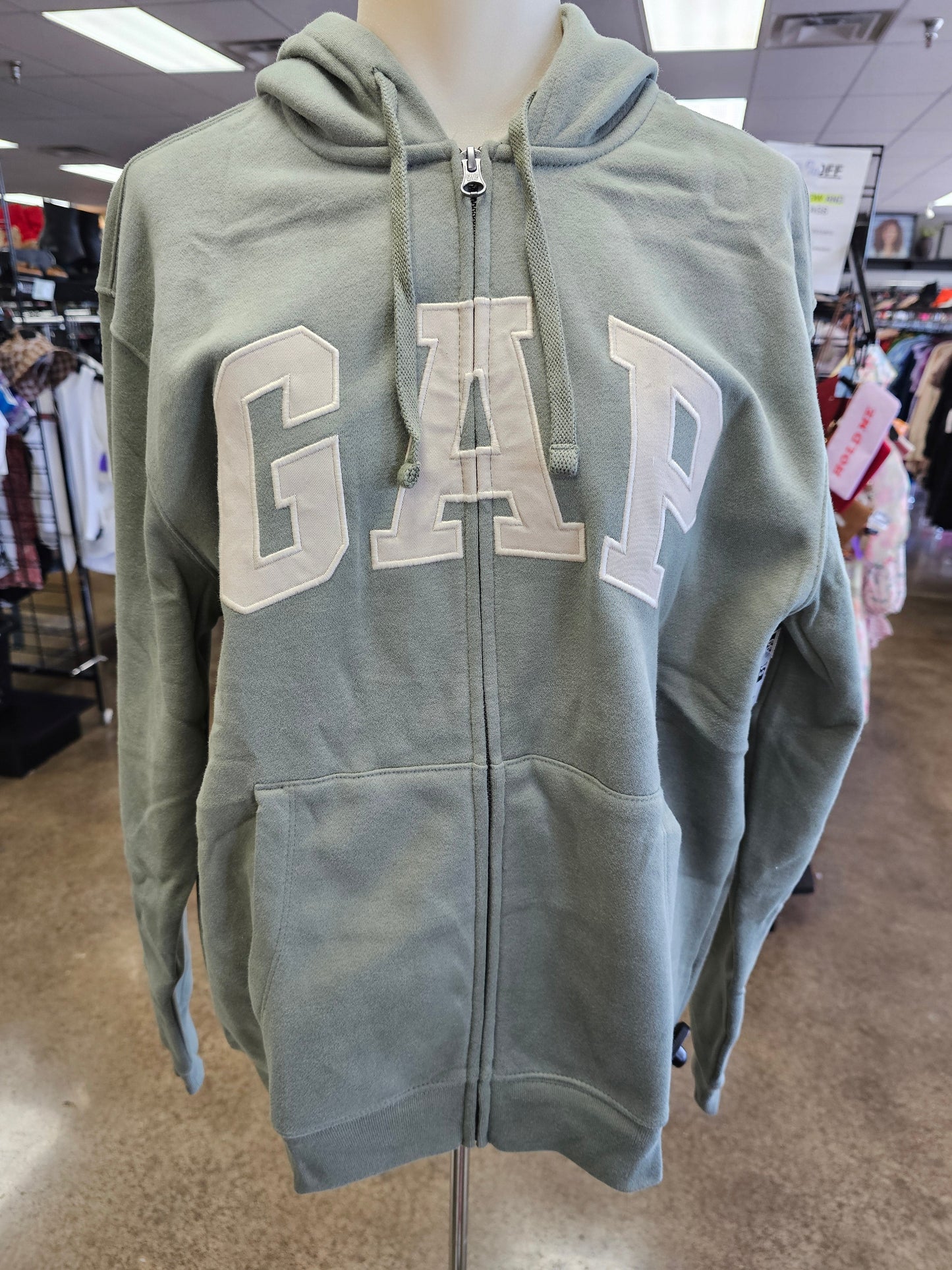 Athletic Jacket By Gap In Green, Size:S