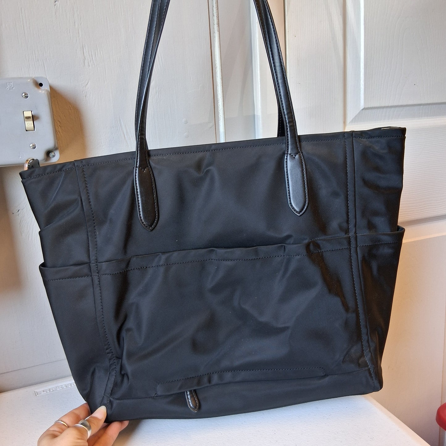 Tote Designer By Kate Spade In Black, Size:Large