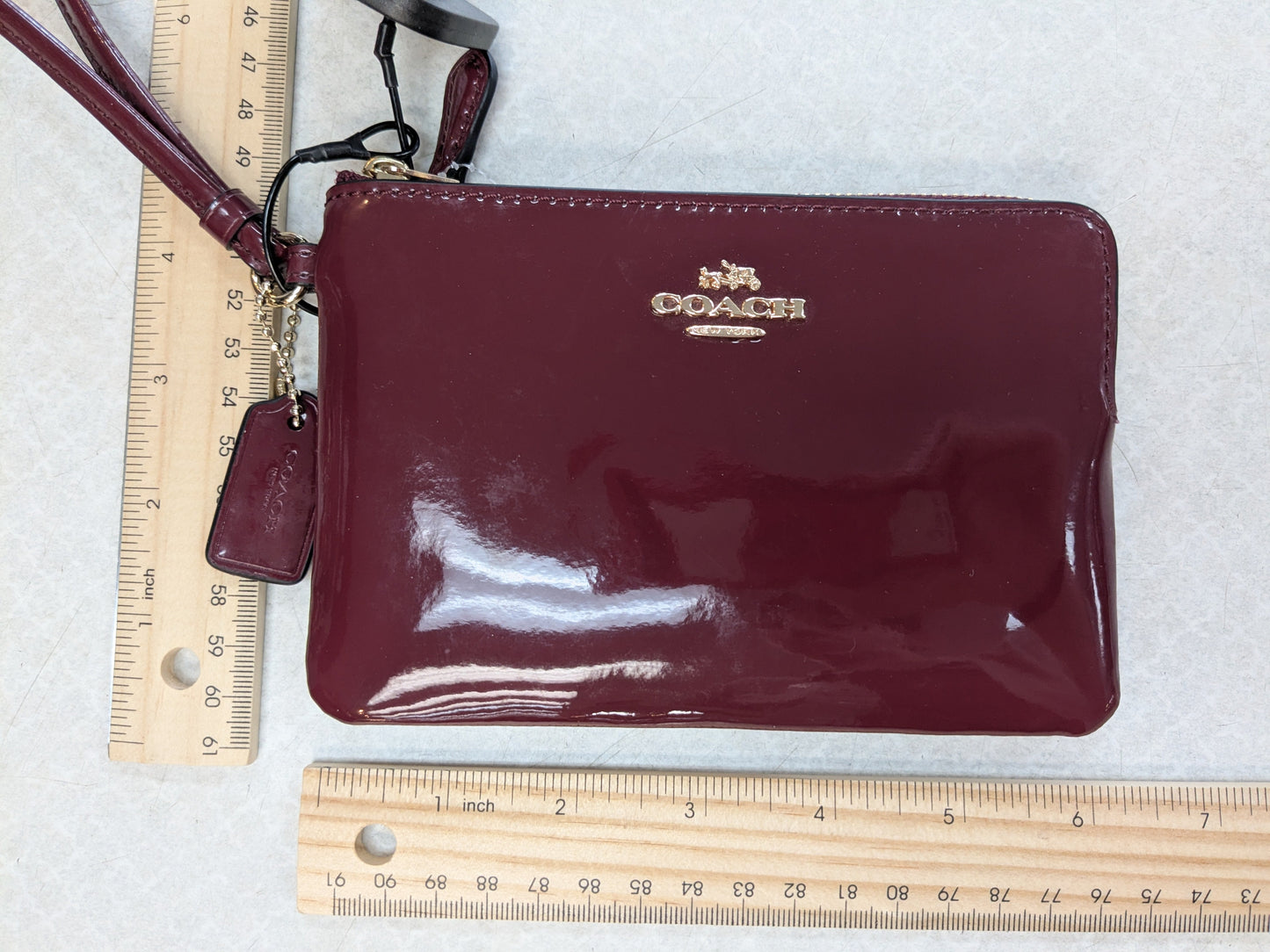 Wristlet Designer By Coach In Red, Size:Small
