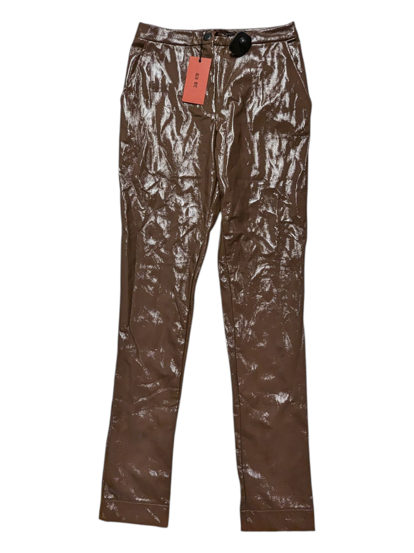 Pants Designer By Alix NYC In Brown, Size:4