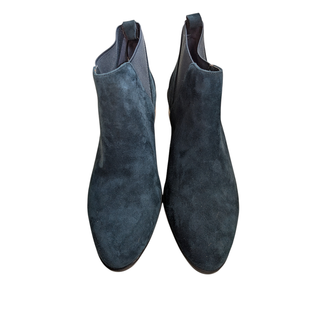 Boots Ankle Heels By Cmc In Teal, Size:8.5