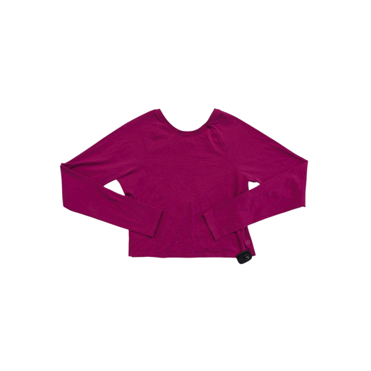 Athletic Top Ls Crewneck By Lululemon In Pink, Size:6