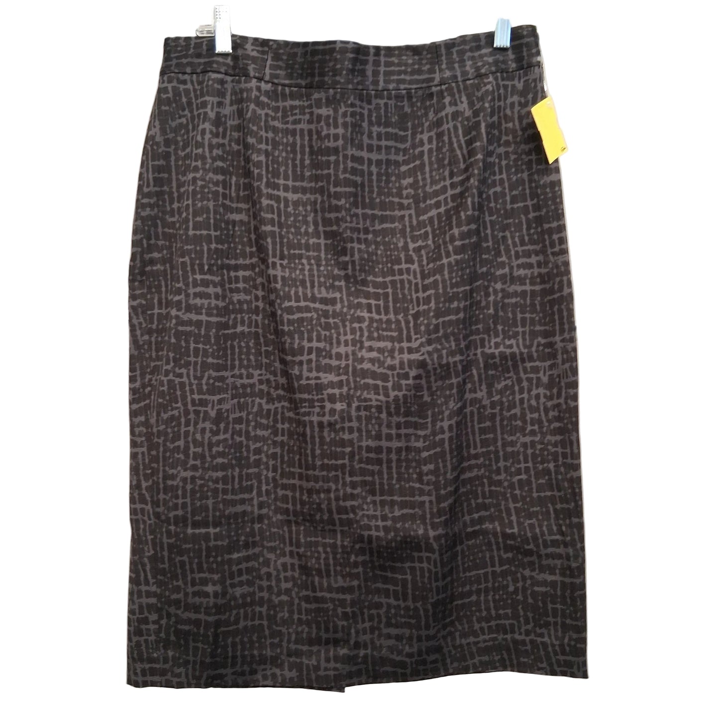 Skirt Midi By Loft In Black & Grey, Size:14