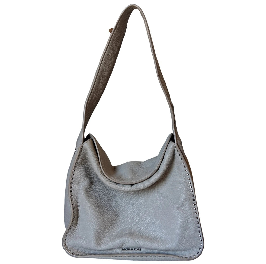 Handbag Designer By Michael Kors In Cream, Size:Large
