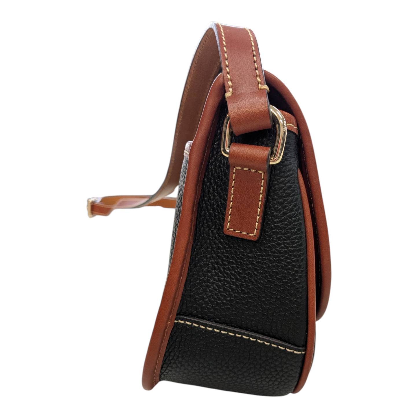 Handbag Designer By Dooney And Bourke In Black & Brown, Size:Medium