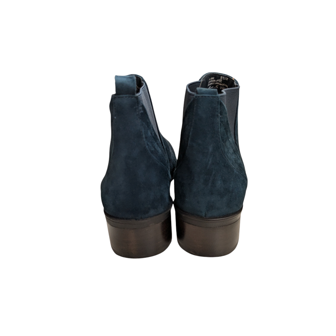 Boots Ankle Heels By Cmc In Teal, Size:8.5