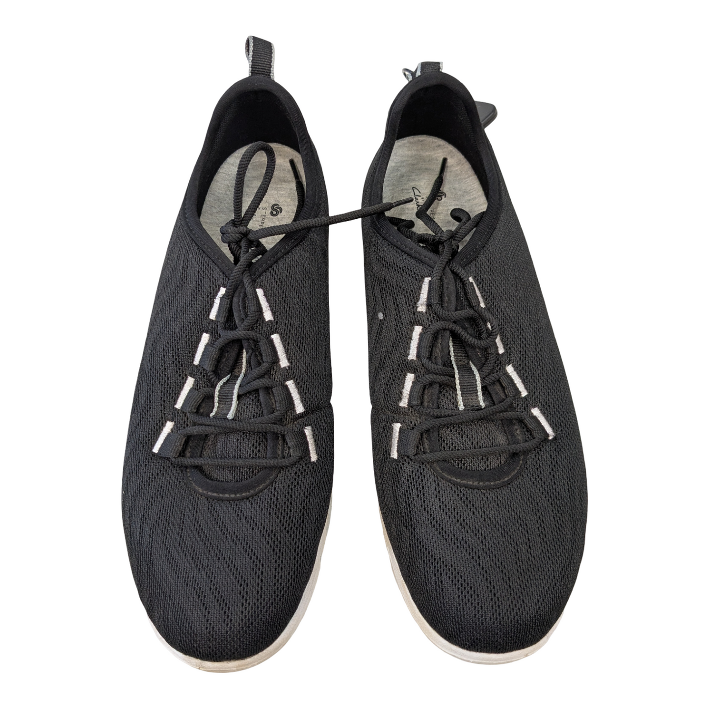 Shoes Athletic By Clarks In Black, Size:8.5