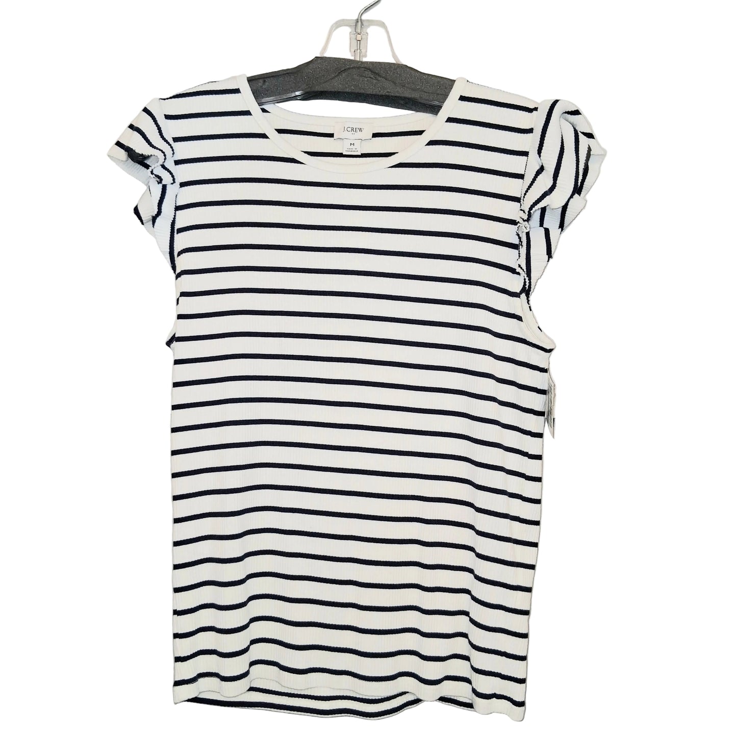 Top Sleeveless By J. Crew In Striped Pattern, Size:M
