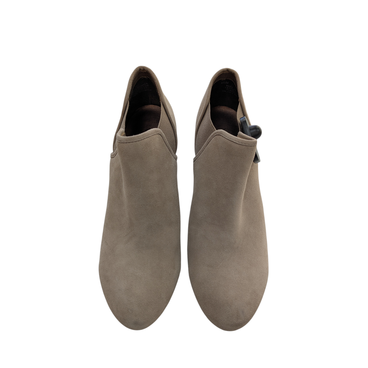 Boots Ankle Heels By Vaneli In Beige, Size:8.5