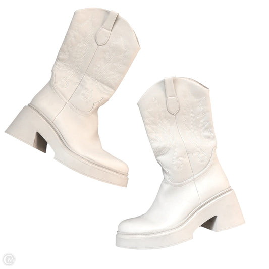 Boots Western By Lumiere In White, Size: 8.5