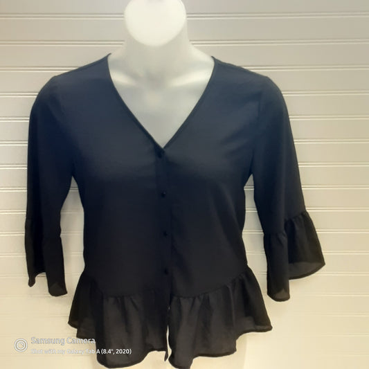 Blouse 3/4 Sleeve By Frank and Oat  Size: L