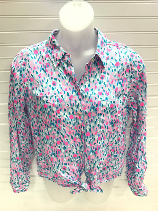 Top Long Sleeve Designer By Lilly Pulitzer  Size: L